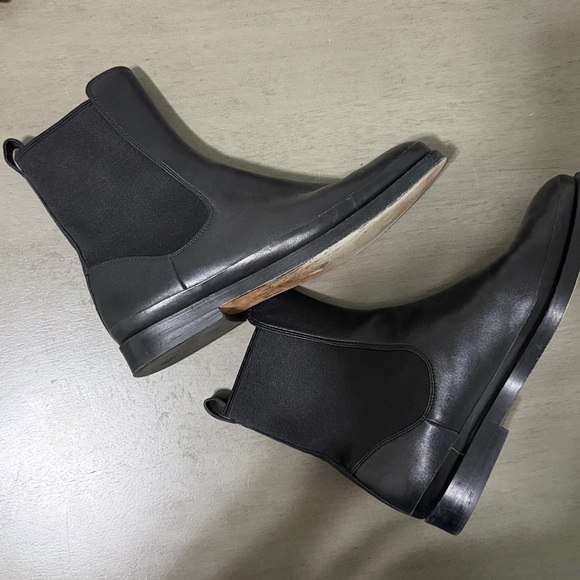 Vince | Cecyl Leather Ankle Boot in Black Size 8 - Picture 6 of 10